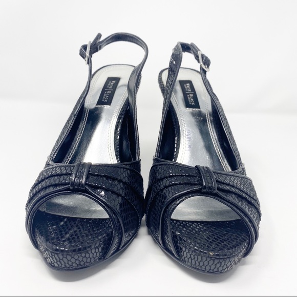 WHBM Caitlyn Slingback Peep Toe Platforms - Picture 6 of 11